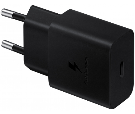 Original wall charger Samsung 15W  EP-T1510NBEGEU 1xUSB-C Black (blister EU)